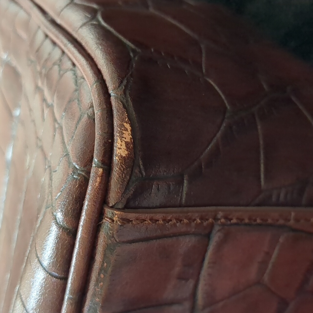 Antonio Melani Brown Leather Handbag - Picture 13 of 13